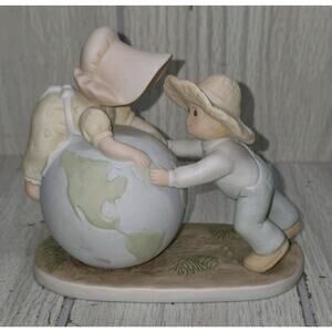 Vtg 99 Home Interiors Circle Of Friends "On Top Of The World!" Boy Girl Figurine